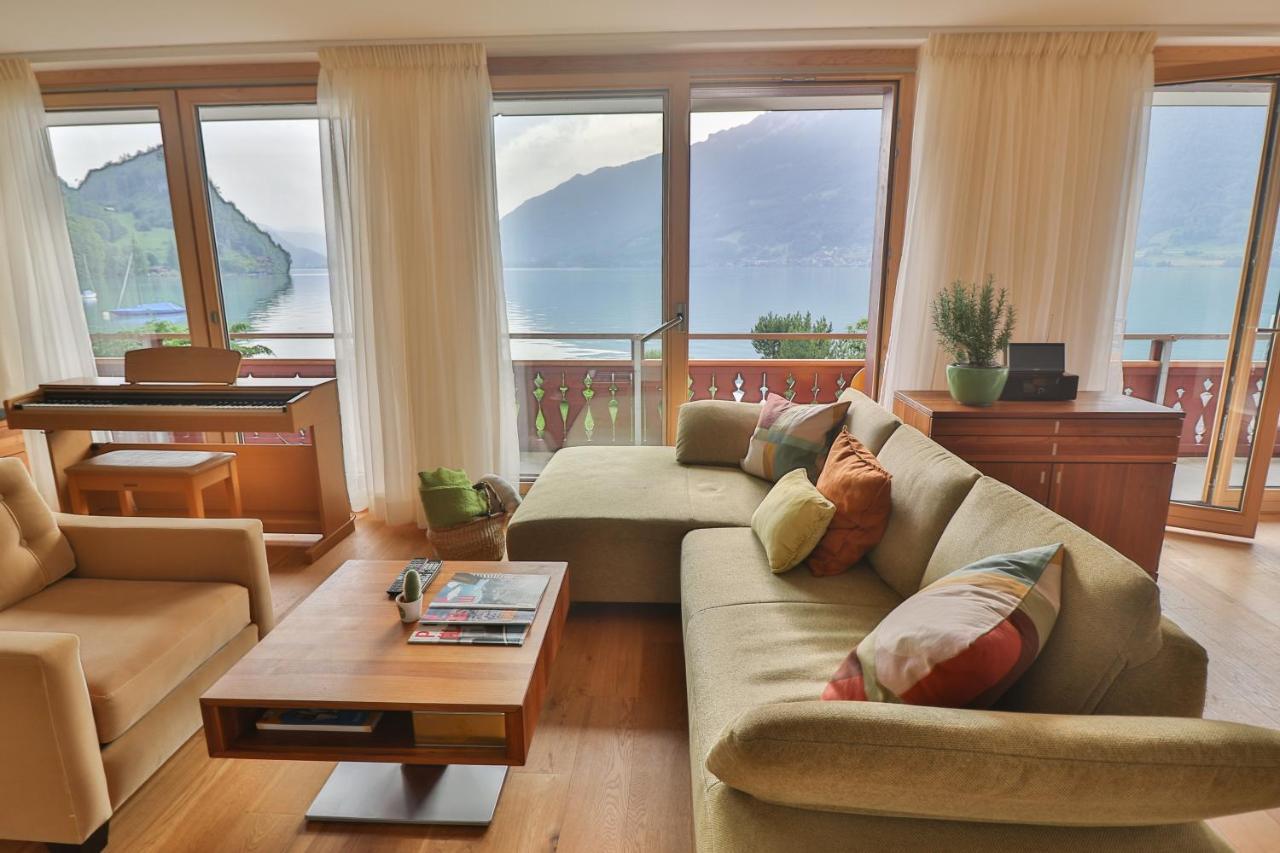 Seehaus Lake View 3-Bedroom Apartment Iseltwald Exteriér fotografie